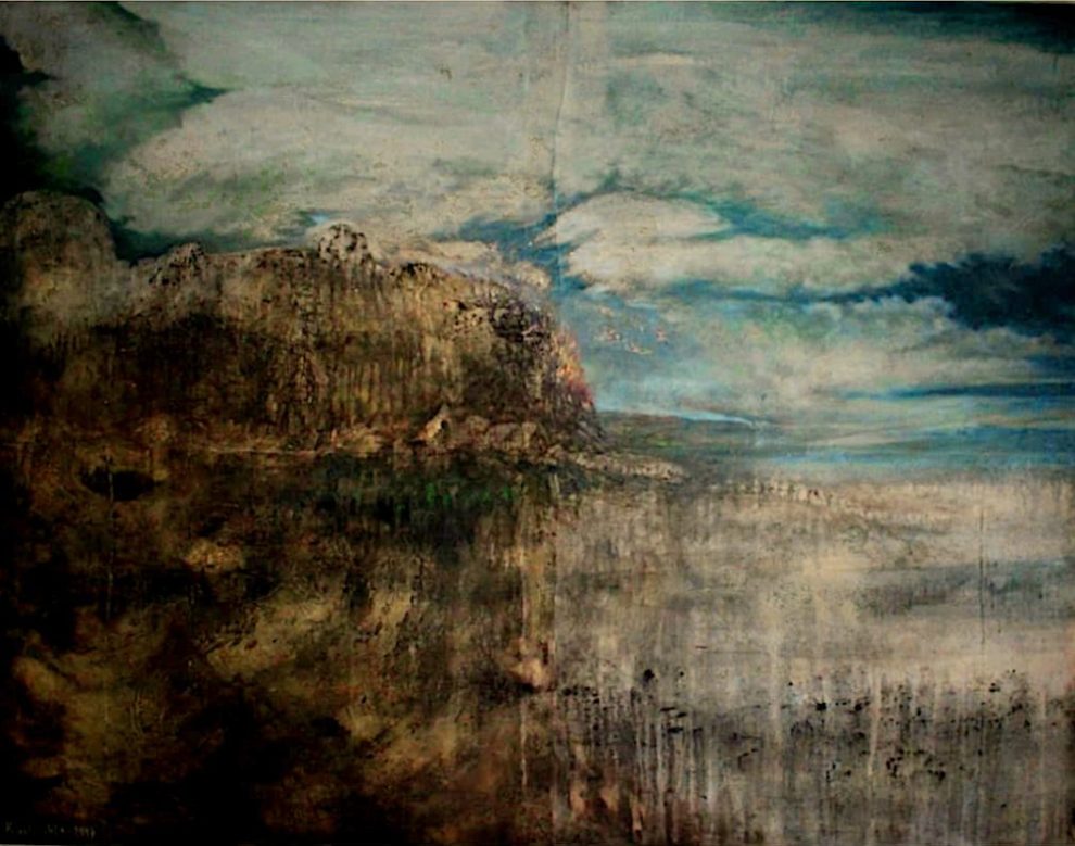 Earth Picture - Sleeping Earth - Oil on canvas - 150 cm x 180 cm